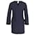 Robe Tunique à Manches Iris & Ink avec Nœud en Polyester Bleu Marine  ref.955291