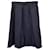 Max Mara Pleated Skirt in Navy Blue Polyester Duchess  ref.955870