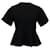 Proenza Schouler Top à basque tricoté en viscose noire Fibre de cellulose  ref.955950