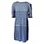 Chanel Vestido azul lúrex DUBAI Seda  ref.955990