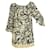 Autre Marque Joyce & Girls Silk Blue Paisley Cream Lace Tunic Kaftan Cover Up Dress taille S Bleu clair  - vue 7