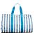 Hermès Hermes Blue Toile H Cannes GM Bianco - vista 3