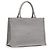Borsa a libro ricamata Cannage media grigia Dior Marrone - vista 2