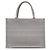 Borsa a libro ricamata Cannage media grigia Dior Marrone - vista 3
