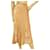 Autre Marque Angelos Frentzos Pink Velour Devore Paisley Fit & Flare Midi Calf Skirt size 40 Velvet  ref.956396