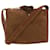 BALLY Quilted Fringe Shoulder Bag Suede Brown Auth bs5808  ref.956439