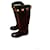 Valentino Garavani calf leather leather roman stud boot Black  ref.956521