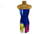 MILLY New York Multicoloured Strapless Bodycon Summer Dress US 8 UK 12 EU 40 Multiple colors Polyester Elastane  ref.956542