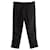 Ann Demeulemeester Gold Stripe Side Detail Cropped Trousers in Black Nylon  ref.956780
