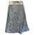 Marc Jacobs Blauer Damen-A-Linien-Rock mit Spitzenbesatz aus Seide, UK 10 US 6 EU 38 Hellblau  ref.956809