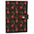 LOUIS VUITTON Monogram Cherry Agenda PM Tagesplaner-Cover R21023 LV Auth 44516BEIM Rot Monogramm  ref.956876