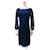 Diane Von Furstenberg DvF Zarita Long lace dress in midnight blue Navy blue Dark blue  ref.956918