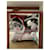 Pareo Chanel Coco negro blanco rojo algodón Roja  - vista 3