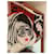 Pareo Chanel Coco negro blanco rojo algodón Roja  - vista 7