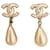 Chanel Earrings Silvery Eggshell Metal  ref.957413