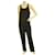 Autre Marque Crossley Black Sleeveless Jumpsuit Pants Cotton Overall Trousers sz S  ref.957424