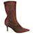 Sergio Rossi p ankle boots 38 Brown Deerskin  ref.957425