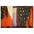 Etro Orange 100% Jupe mi-longue en soie plissée avec cordon de serrage au genou Taille 44 Multicolore - vue 7