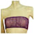 ETRO sin mangas 100% Top corto de seda Bandeau transparente tamaño 42 Púrpura  ref.957441