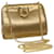 Salvatore Ferragamo Gancini Chain Shoulder Bag Leather Gold Auth 44995 Golden  ref.957516