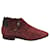 Bally size boots 39,5 Dark red Deerskin  ref.957619