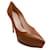 Zapatos de tacón con plataforma Dasha de cuero color coñac de Gianvito Rossi Castaño  ref.957701