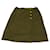 ***Chanel Wrap Skirt Green Khaki Silk Wool  ref.957715