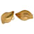 ***Tiffany & Co. Paloma Picasso strukturierte Blattgoldohrringe Gelb Gelbes Gold  ref.957718