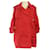 ***Louis Vuitton Leichter Mantel Rot Polyester Polyamid  ref.957728
