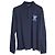 Polo a maniche lunghe con logo Louis Vuitton in cotone blu scuro Blu navy