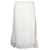 Mansur Gavriel Textured Midi Skirt in Cream Silk White  ref.957797