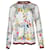 Escada Buttoned Cardigan in Floral Print Wool White  ref.957832