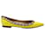 Valentino Garavani Valentino Rockstud Pointed Flats in Yellow Patent Leather  ref.957838