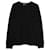 Alexander McQueen Langarm-Sweatshirt mit Ton-in-Ton-Vogelmuster aus schwarzer Baumwolle  ref.957839