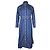 Gestreiftes Hemdkleid von Prada aus blauer Baumwolle