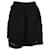 Minissaia Chanel multicamadas em algodão preto  ref.957907