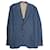 Brunello Cucinelli Blazer de sastre con botonadura sencilla en lino azul  ref.957915