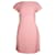 Vestido recto de Victoria Beckham en lana rosa  ref.957921