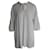 Mini abito a tunica con scollo a V pieghettato Reformation in cotone biologico bianco  ref.957940