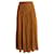 Zimmermann Bonita Crinkle Shirred Midi Skirt in Brown Cotton Silk  ref.957941