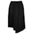 Calça plissada assimétrica Comme des Garcons em lã preta Preto  ref.957946