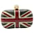Alexander McQueen Britannia Skull Box Clutch en cuero multicolor  ref.957950