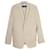 Dolce & Gabbana Blazer ajusté à boutonnage simple en coton beige  ref.957966