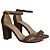 Sandali minimalisti con tacco alto Stuart Weitzman in camoscio marrone - vista 3