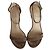 Sandali minimalisti con tacco alto Stuart Weitzman in camoscio marrone - vista 5