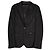 Dsquared2 Halbtransparenter Mesh-Blazer aus schwarzem Polyester
