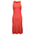 Jason Wu Knitted Sleeveless Maxi Dress in Coral Viscose Cellulose fibre  ref.957984