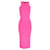 Michael Kors geripptes Stretch-Tanktop-Kleid aus rosa Viskose Pink Zellulosefaser  ref.958015