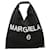 Maison Martin Margiela Maison Margiela MM6 Bolso japonés con logo estampado en lona negra Negro Lienzo  ref.958039
