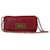 Fendi Leather Claudia Crossbody Bag Red Pony-style calfskin  ref.958600